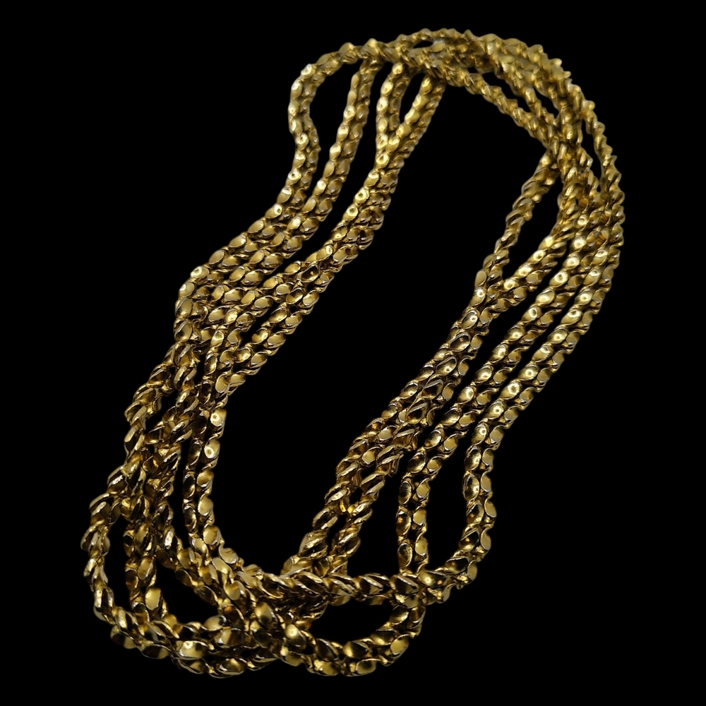 Vintage Gold Tone Chain Necklace